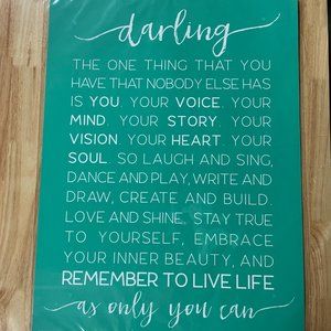 Chalk Couture "Darling" size E Transfer - 2017 - NEW in package